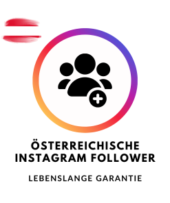 Schaltfläche zum Kauf von österreichischen Instagram Follower