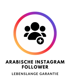Schaltfläche zum Kauf von arabischen Instagram Follower