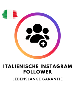 Schaltfläche zum Kauf von italienischen Instagram Follower