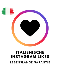 Schaltfläche zum Kauf von italienischen Instagram Likes