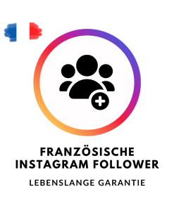 Schaltfläche zum Kauf von Französischen Instagram Follower