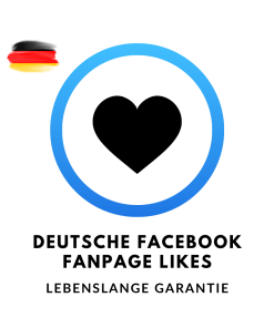 Schaltfläche zum Kauf von deutschen Facebook Fanpage Likes
