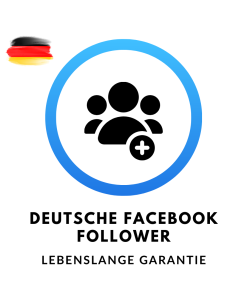 Schaltfläche zum Kauf von deutschen Facebook Follower